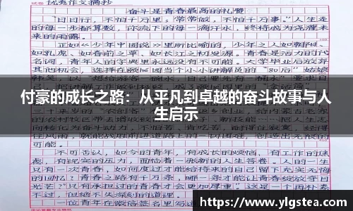 付豪的成长之路：从平凡到卓越的奋斗故事与人生启示